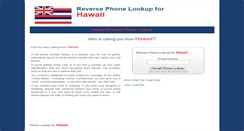 Desktop Screenshot of hawaiiphonelookup.com